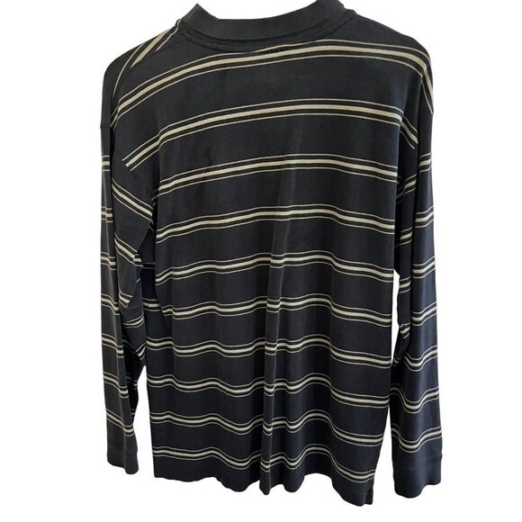 Fubu Shirt Mens‎ XL Extra Large Black White Stripped Button Up Cotton Pul… - Picture 2 of 6